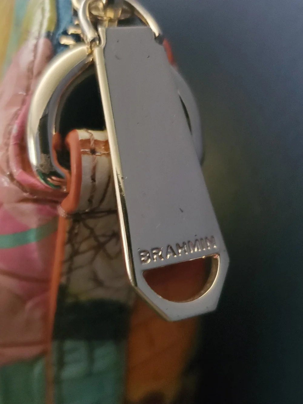 Brahmin croc embossed